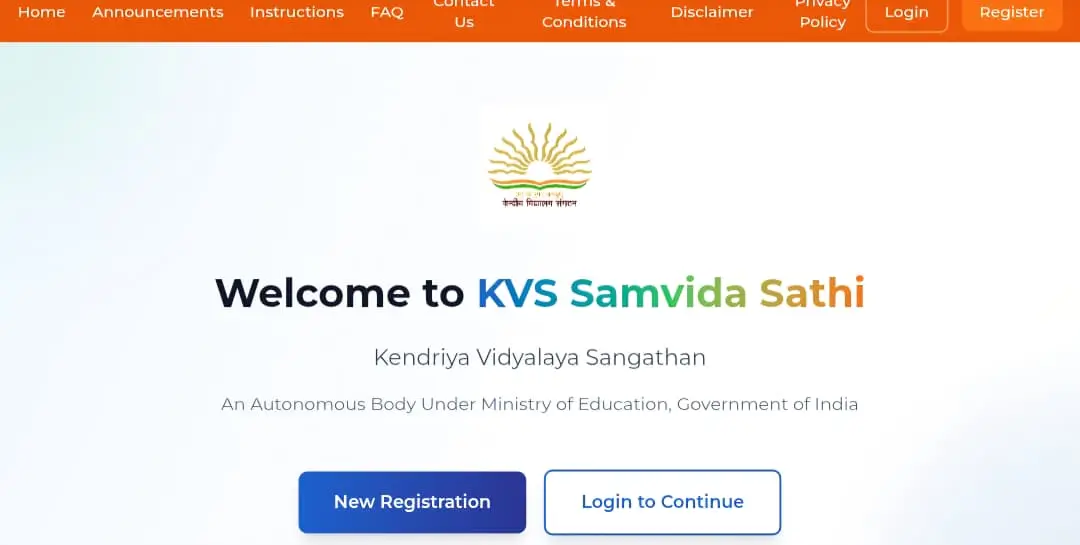 KVS Samvida Sathi Portal Announcement